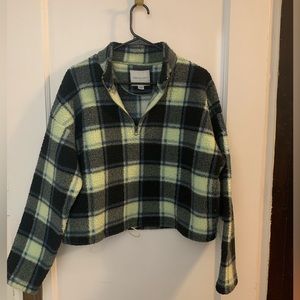 American Eagle Teddy 1/4 zip pullover